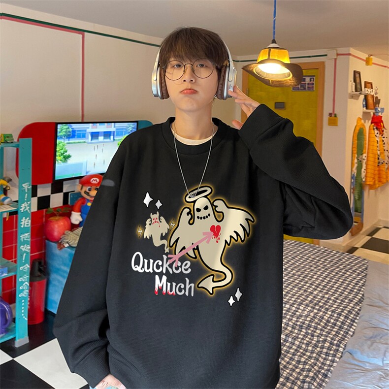 华夫格！华夫格上衣男圆领华夫格卫衣男大码长袖t恤男HY197-P30图片