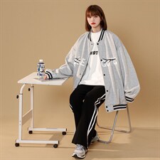 现货2025男春装新款中性百搭情侣棒球服夹克外套D201-DM89-P70图片