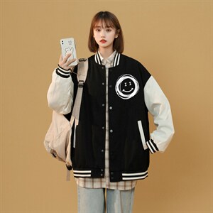 中性风春秋季情侣棒球服男女休闲夹克女时尚外套男BQF265-P50，男装夹克，电商B371