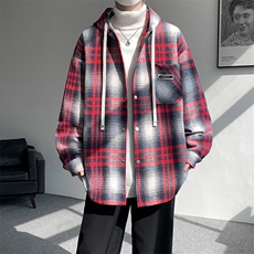 夹克男秋冬季新款港风宽松加厚泥料外套上衣JK713-P68，男装夹克，星座214-3