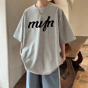 抖音得物二开 现货 220克夏装重磅美式高街宽松短袖t恤 MT289图片