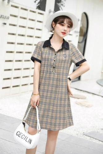 韩版格子连衣裙，女装连衣裙，平凡人生