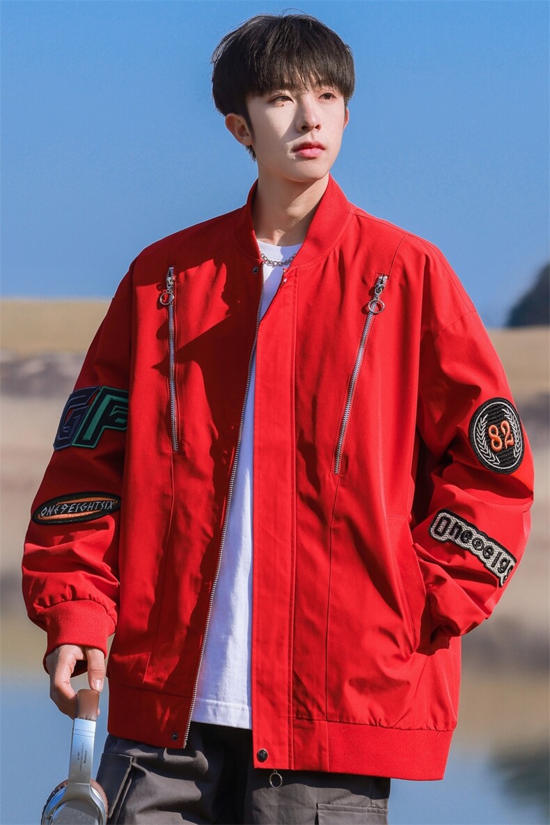 JK0025-P852025春季飞行员夹克美式重磅新款棒球服,男装夹克,星座109