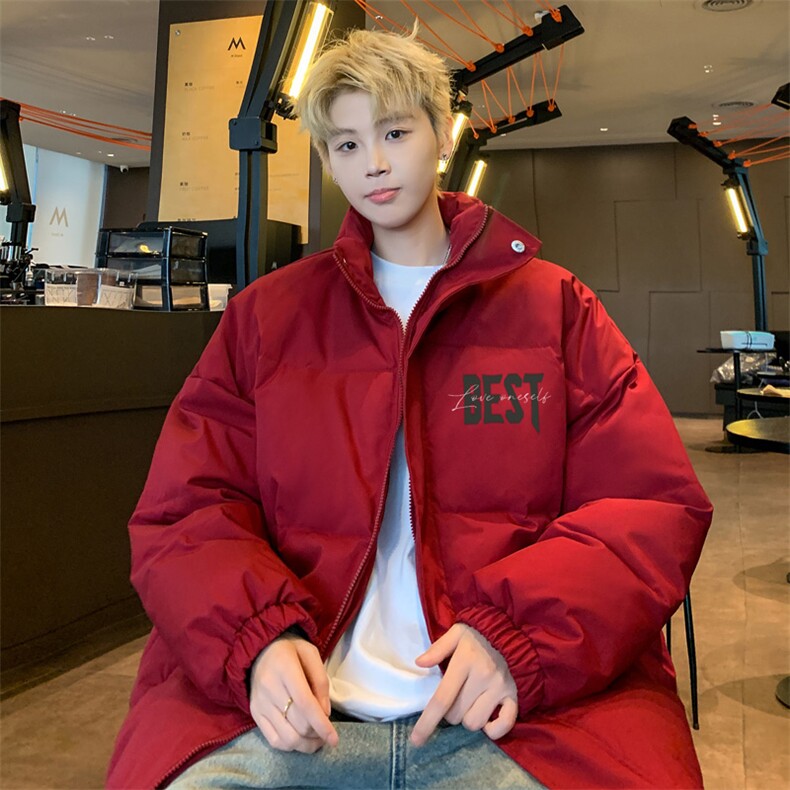 ！2025秋冬新款男士立领棉衣印花百搭棉服外套MY301特P55图片