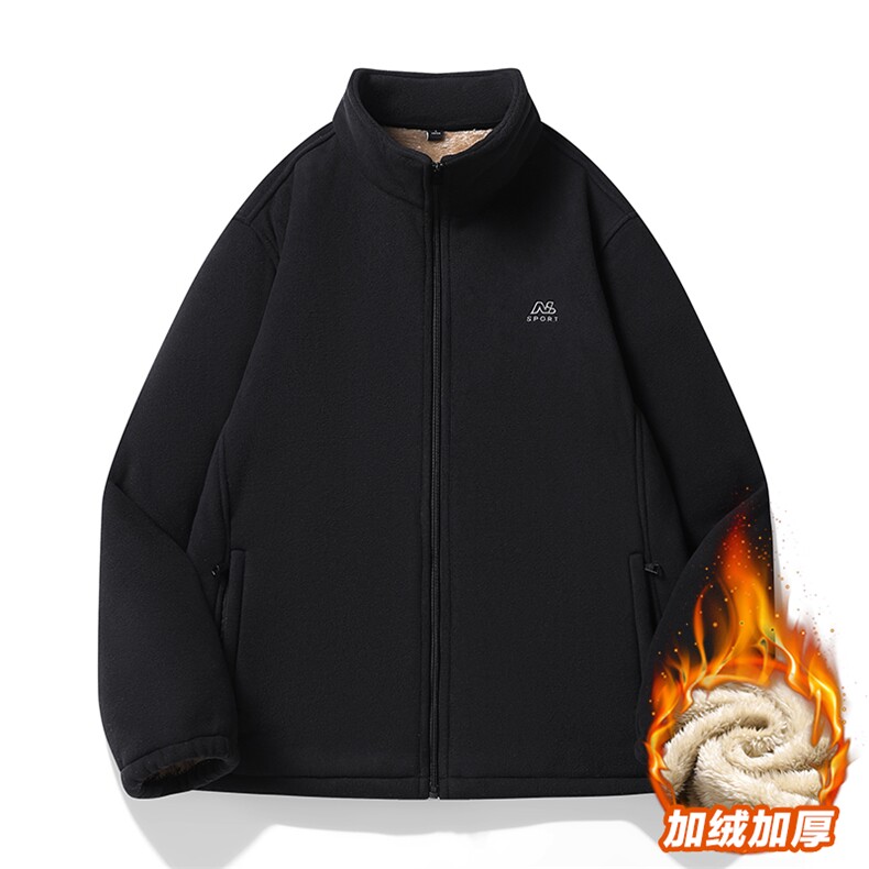 直播中老年秋季新款340克开衫重磅高品摇粒绒 8999加绒-P55图片