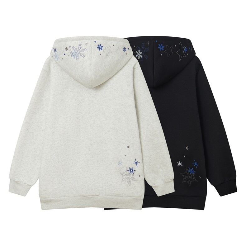 现货-春秋卫衣开衫重磅高品质雪花刺绣卫衣1016-1Y147P76K138,男装卫衣,星座1016-1（原电商B408-1）
