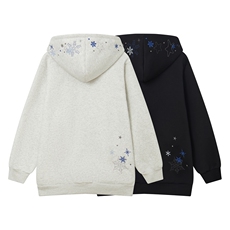 现货-春秋卫衣开衫重磅高品质雪花刺绣卫衣1016-1Y147P76K138，男装卫衣，星座1016-1（原电商B408-1）