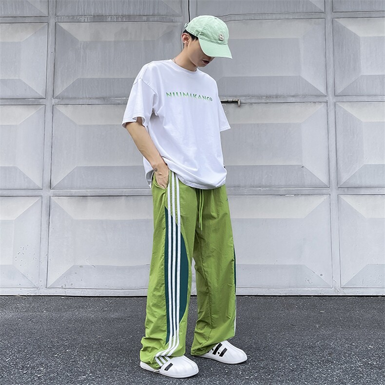 多巴胺男女同款工装裤新款速干潮牌宽松休闲裤,男装休闲裤,星座410-7