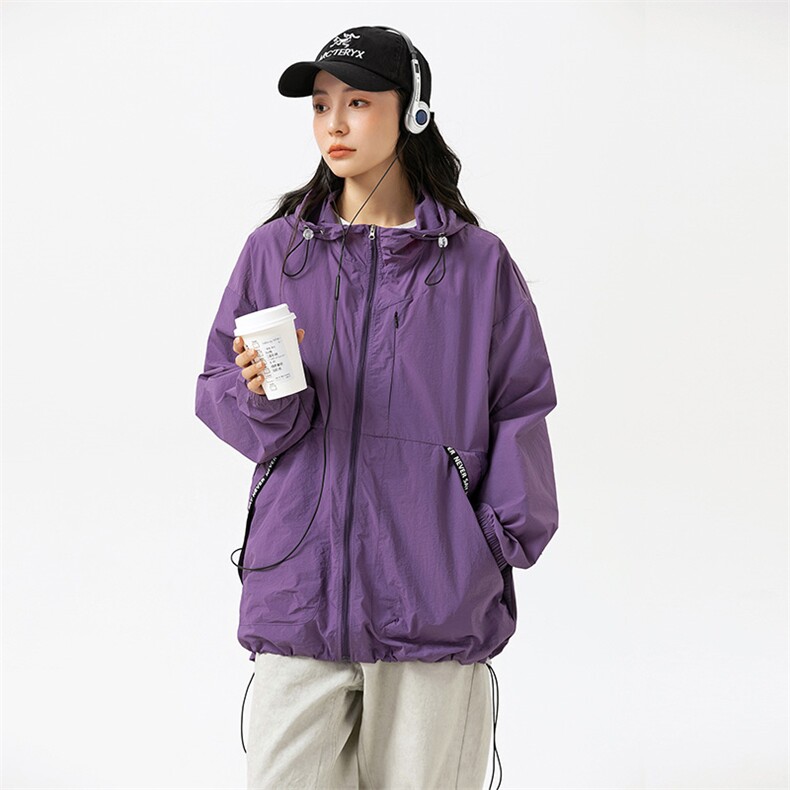 F718P60防晒指数50+薄款宽松大码港风防晒衣夹克皮肤衣，男装防晒衣，星座1204-3