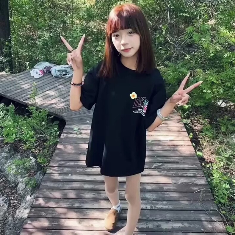 万针全刺绣工艺抖音得物高品质260克重磅纯棉双纱美式高街短袖T恤,男装T恤,电商A486-1
