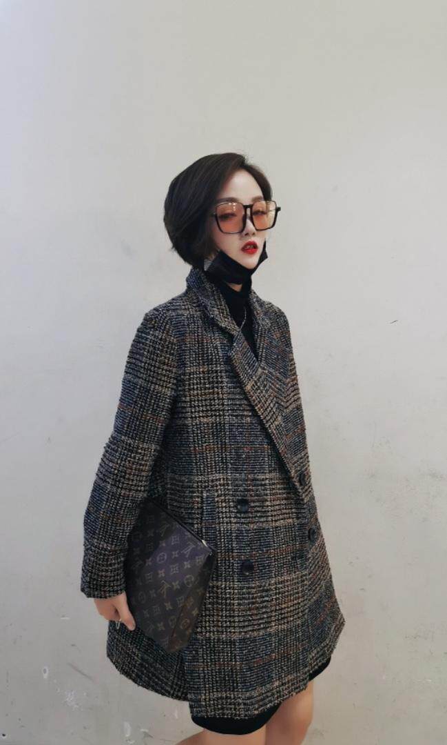 2021冬季中长款呢大衣，其它，芷箐伊苑