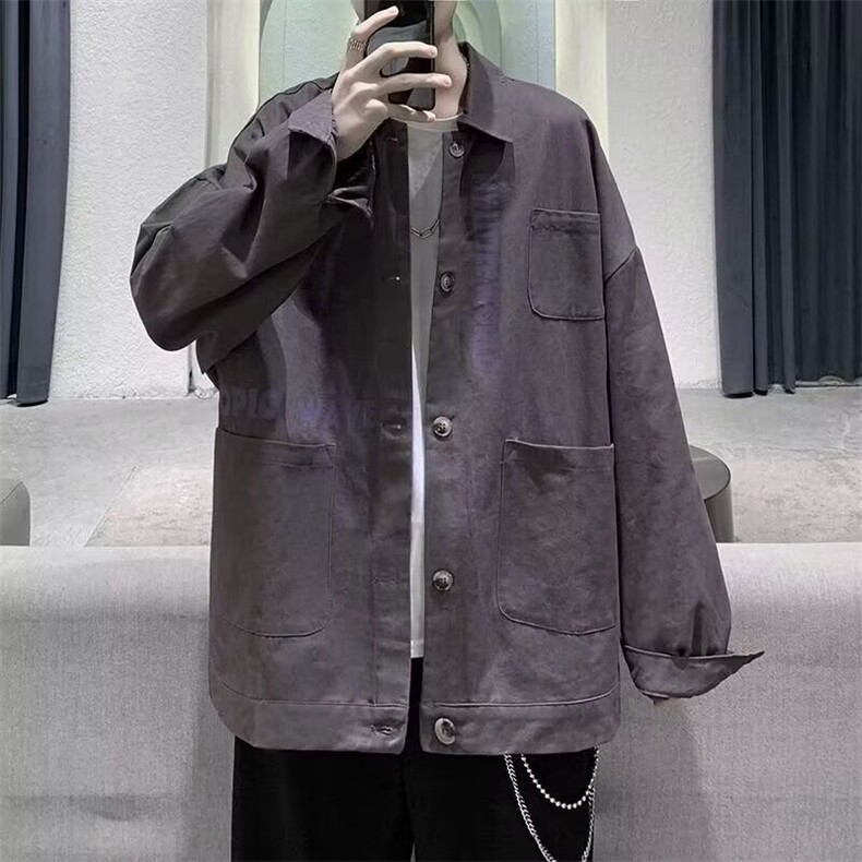 休闲衬衫男高级感痞帅华夫格衫衣长袖405/P42,男装衬衫,星座506