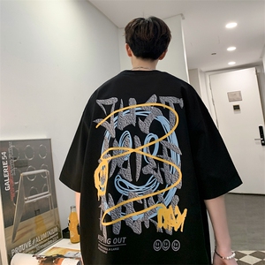 B239-T1013-P25 短袖T恤男 笑脸 美式图片