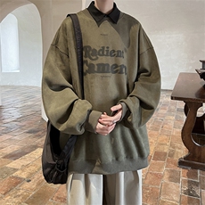 抖音供货、重磅显瘦卫衣秋圆领宽松D223A-DY-LPWY101-特p40，男装卫衣，电商019-1