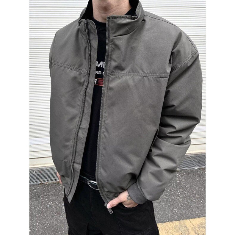 W9399-P60 网图现货 新款美式高街潮流立领夹克外套棒球服图片