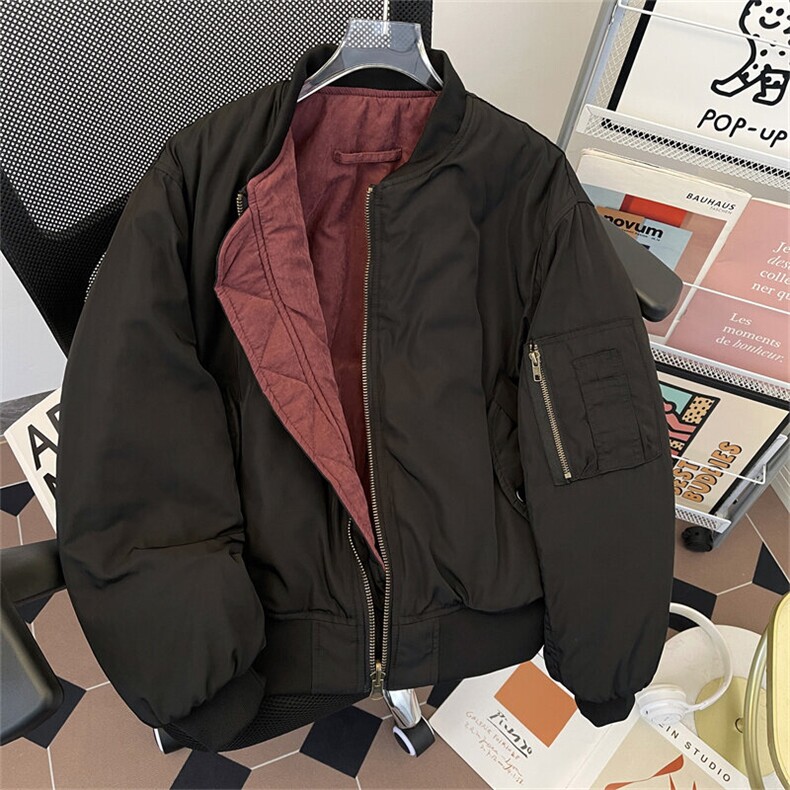 棉衣男冬季新款港风立领宽松休闲棉服学生面包服M0922-P95,男装棉衣,星座308B-2