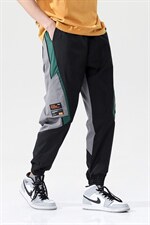7XL-M2023春季新款休闲运动工装裤男撞色束脚长裤加肥加大码控79，男装休闲裤，钱塘717(原712)