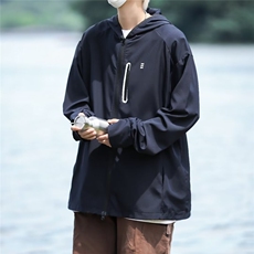 冰丝简约轻薄透气防晒衣美式宽松休闲潮牌户外夹克外套WF116-P42，男装防晒衣，星座1001-1