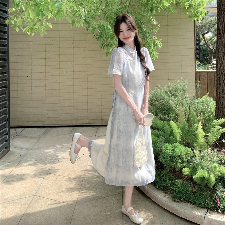 现货--蓝色风两件套套装203-8938-P155-K228,女装套装/套裙,浪娴服饰