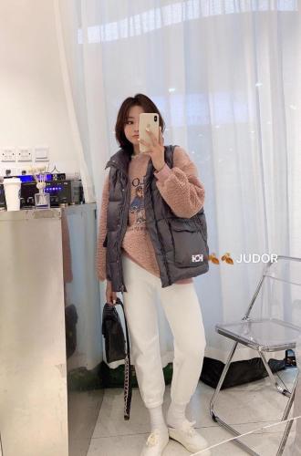 现货冬季韩版简约羽绒马甲,女装马甲,涵美人