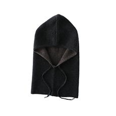 羊绒帽子围脖一体男女通用秋冬加厚针织护耳脖套连帽围巾，帽子，蒙娇羊绒