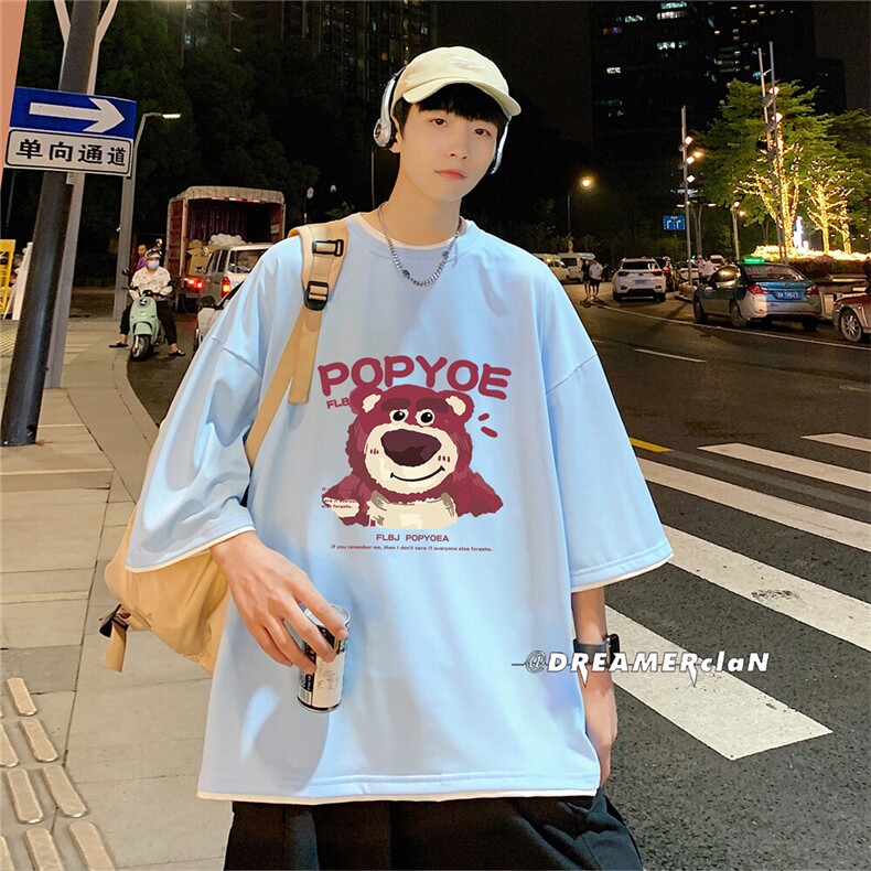 xZ116-T6017-p30-M-5XLD抖音男潮牌美式情t恤男夏季印花,男装T恤,星座116