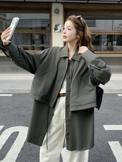 2026春季新款现货衬衫式风衣2C087-201-P255-K408，女装衬衫，2C087