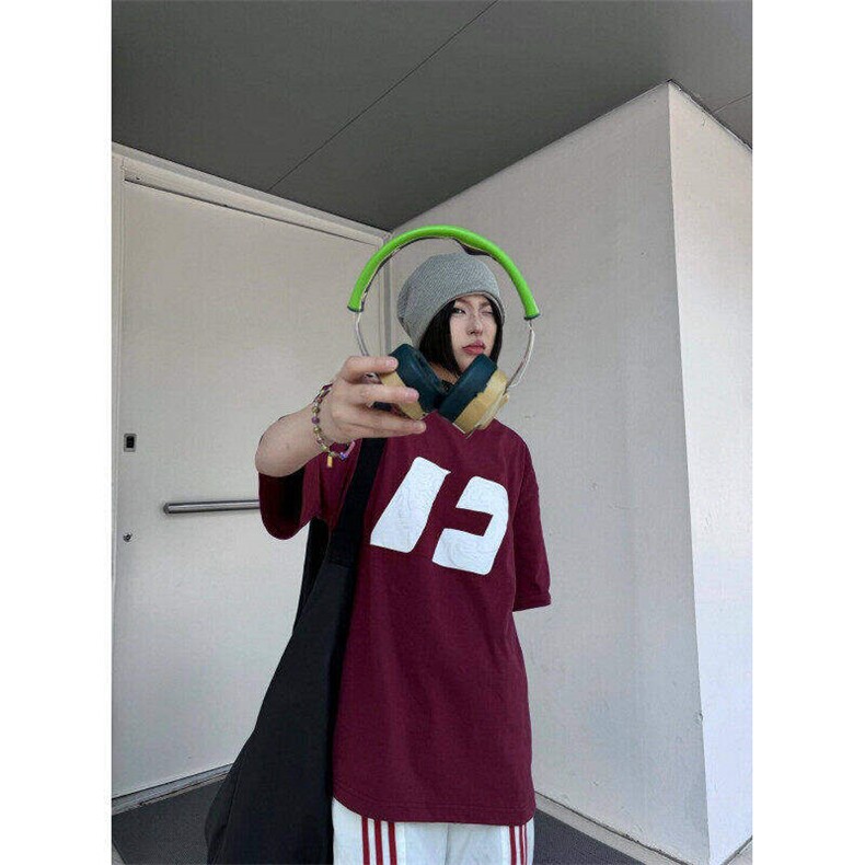 夏季美式复古印花短袖T恤男士潮牌百搭宽松ins体恤衫M1388-p32,男装T恤,星座1008