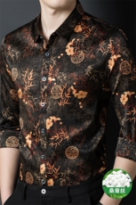 男士2023年秋季新款长袖衬衫打底衫商务休闲男装，男装衬衫，电商B360
