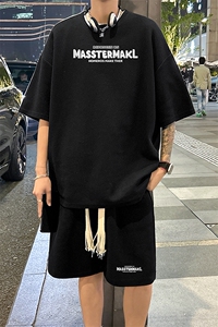 套装！ 华夫格套装短袖T恤短裤男 TZ184-特P 38图片