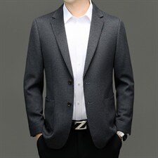 XL-N8856男式秋季新款长袖简约羊毛西服休闲商务便服西装，男装西服套装，电商B360