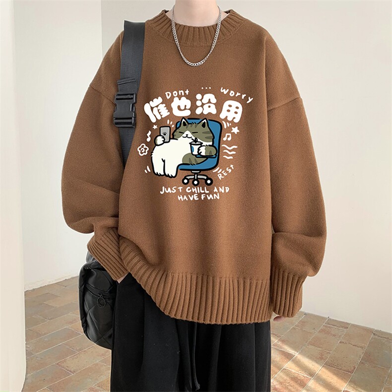 半高领毛衣男大码胖子针织衫毛线衣M18403-P45加绒款-P65,男装针织衫/毛衣,电商A040