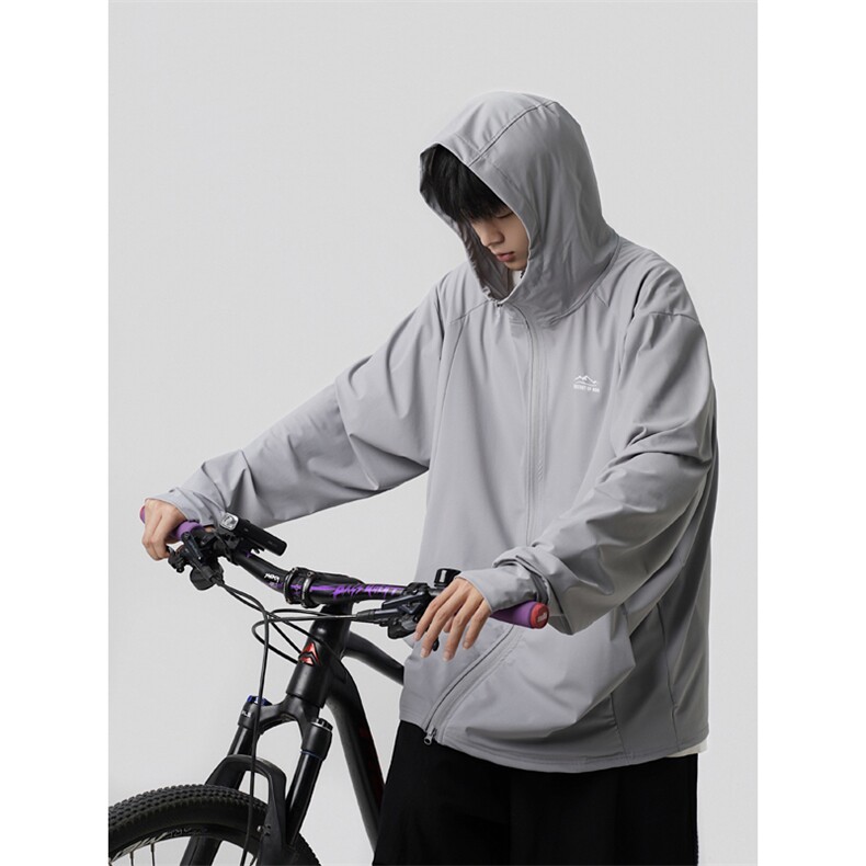 冰丝凉感防晒服外套男女宽松日系连帽防紫外线轻薄皮肤衣F09-P40,男装夹克,星座308B-2