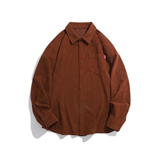 25年春季灯芯绒衬衫长袖大码宽松落肩现货DS-C323-1-2388-特批40，男装衬衫，电商C323-1
