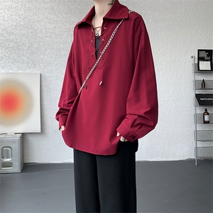 春夏新款小心机深V西装领系带衬衫简约美式时尚衬衫外套 特P38图片