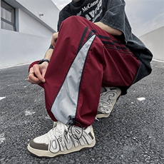 百搭休闲裤男宽松2023潮男束脚裤子百搭ins港风潮男裤K0811-P40，男装休闲裤，星座308B-1