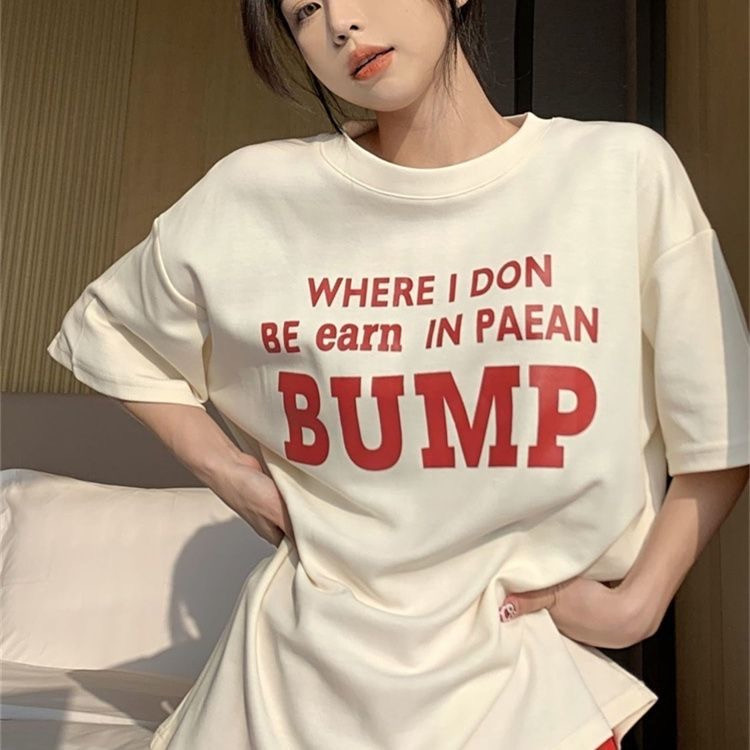 T0632-P25高级感撞色字母纯棉印花短袖潮美式情侣款上衣,男装T恤,星座617A-2