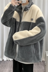 冬装青少年加绒加厚棉衣港风羊羔绒宽松外套男女910-P105控价138，男装棉衣，电商A441-1