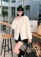 皮毛一体外套，其它，莲佳妮