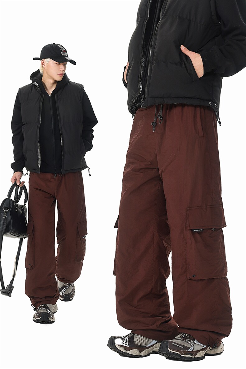 8XL-M三防登山工装羽绒裤男90白鸭绒冲锋裤子男YRK2001P118控158,男装棉裤,电商D206-1