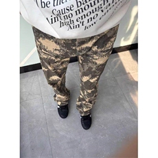 美式vibe风迷彩裤男潮牌高街直筒伐木裤休闲微喇工装裤WLK733-P42，男装工装外套，星座1008