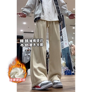薄款改加绒特批P35无差价冬抖音银狐绒休闲裤男士K1958J加绒图片