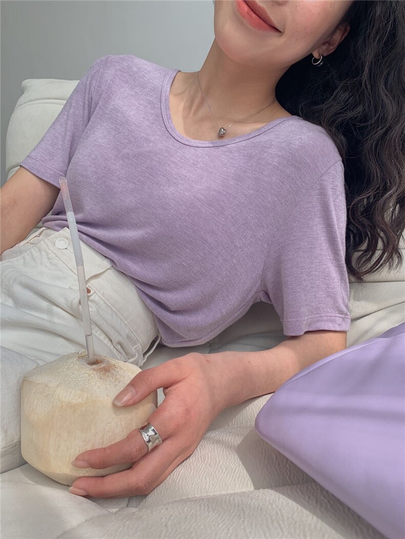 女友鹅蛋领设计百搭好看长袖,针织衫/毛衣,洛丽兰可