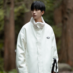 两面穿冬季皮棉衣仿羊羔毛男士棉服潮流立领棉袄A266-WMY612-P100图片