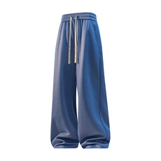 2026春季新款复古垂感仿牛仔休闲长裤男夏宽松紧腰裤子KZ2536-P42，男装休闲裤，星座210-1