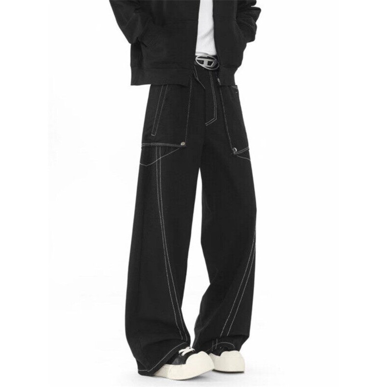 W9676-P68网图现货新款美式复古明线设计直筒牛仔裤,男装牛仔裤,星座1608-2