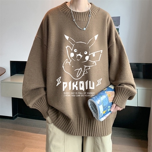 半高领毛衣男士大码针织衫男毛线衣男 M18078-P45 加绒款-P65图片