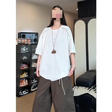 重磅凉感索罗娜短袖t恤男女cp196-特p40，男装T恤，电商B371
