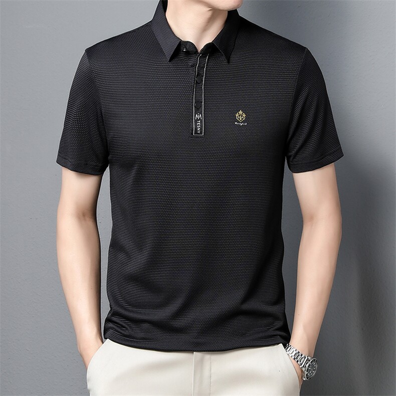 休闲商务POLO衫男士T恤2022半袖T恤凉感上衣ZL1231-P55,男装Polo衫,星座1105-3