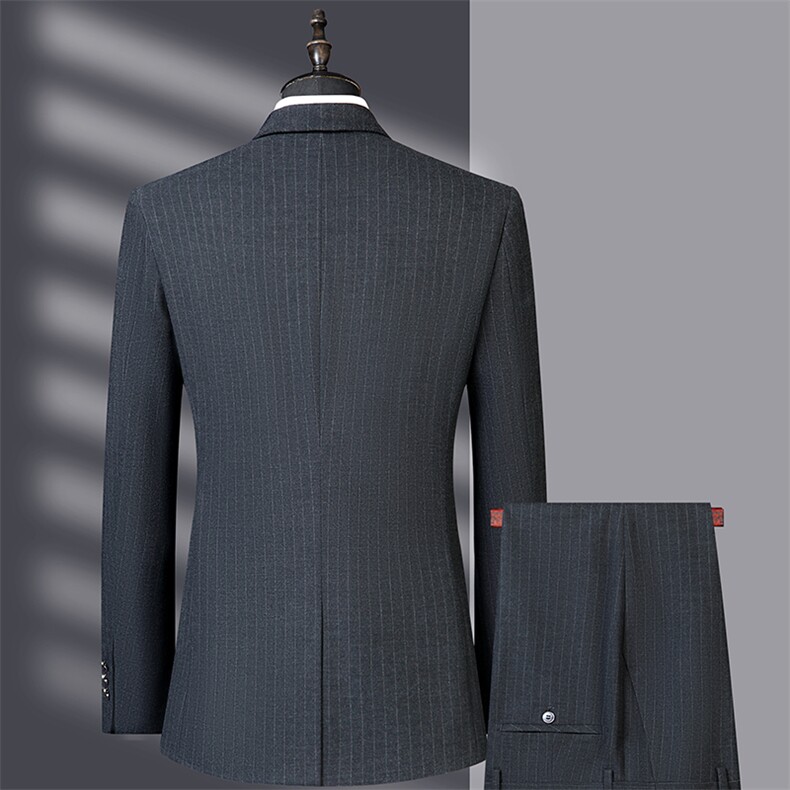 男士2023年春季西服礼服西装修身商务休闲男装西装套装,男装西服套装,电商B360